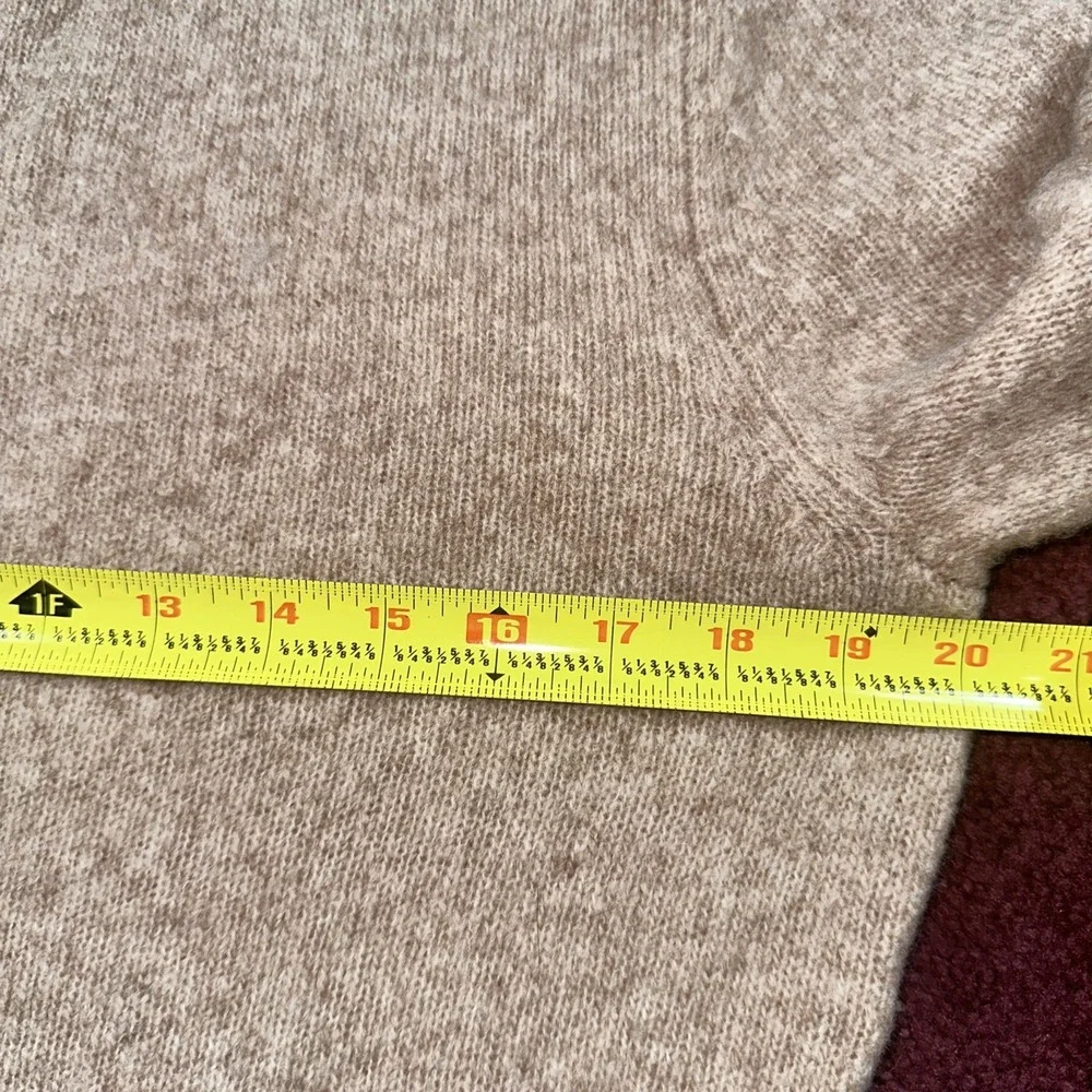 Collars & Co Small Balmoral Three Button Wool Blend Sweater Men Camel Tan